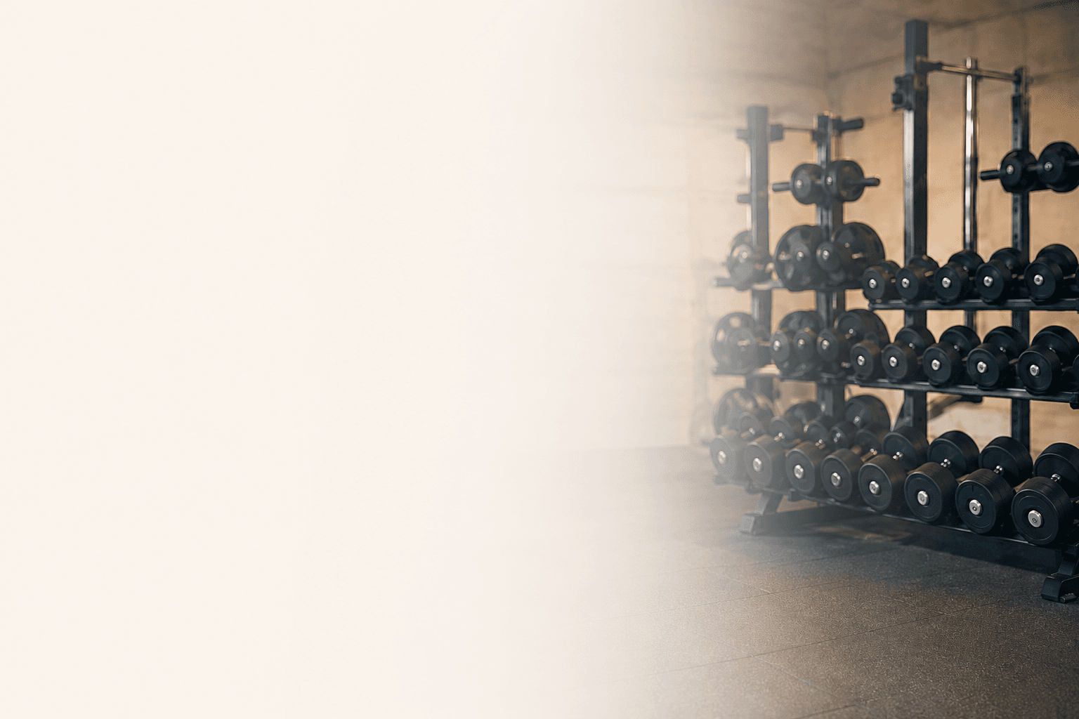 Rise & Conquer Fitness weights background